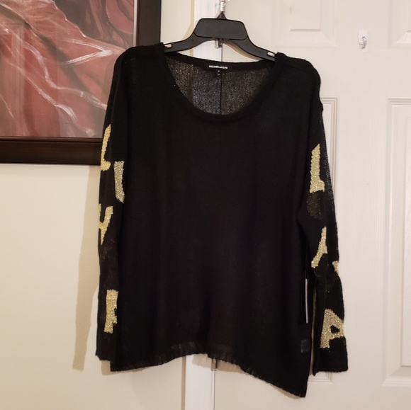 Hye Park & Lune Black  and Gold Venus Sweater - Picture 2 of 9